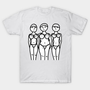 women bikini body figure T-Shirt